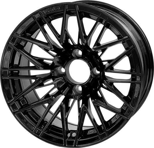 STEELENG BEAST 14-inch Hornet Glossy Black, Mounted Set of 4, part WH1436