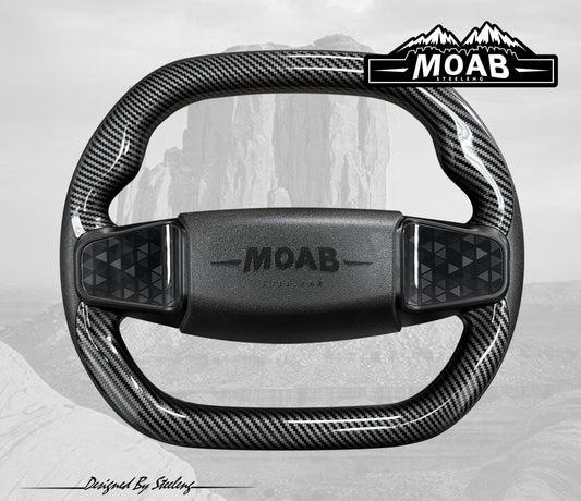 STEELENG MOAB Steering Wheel, Sport Version, Carbon Fiber, part WA0011