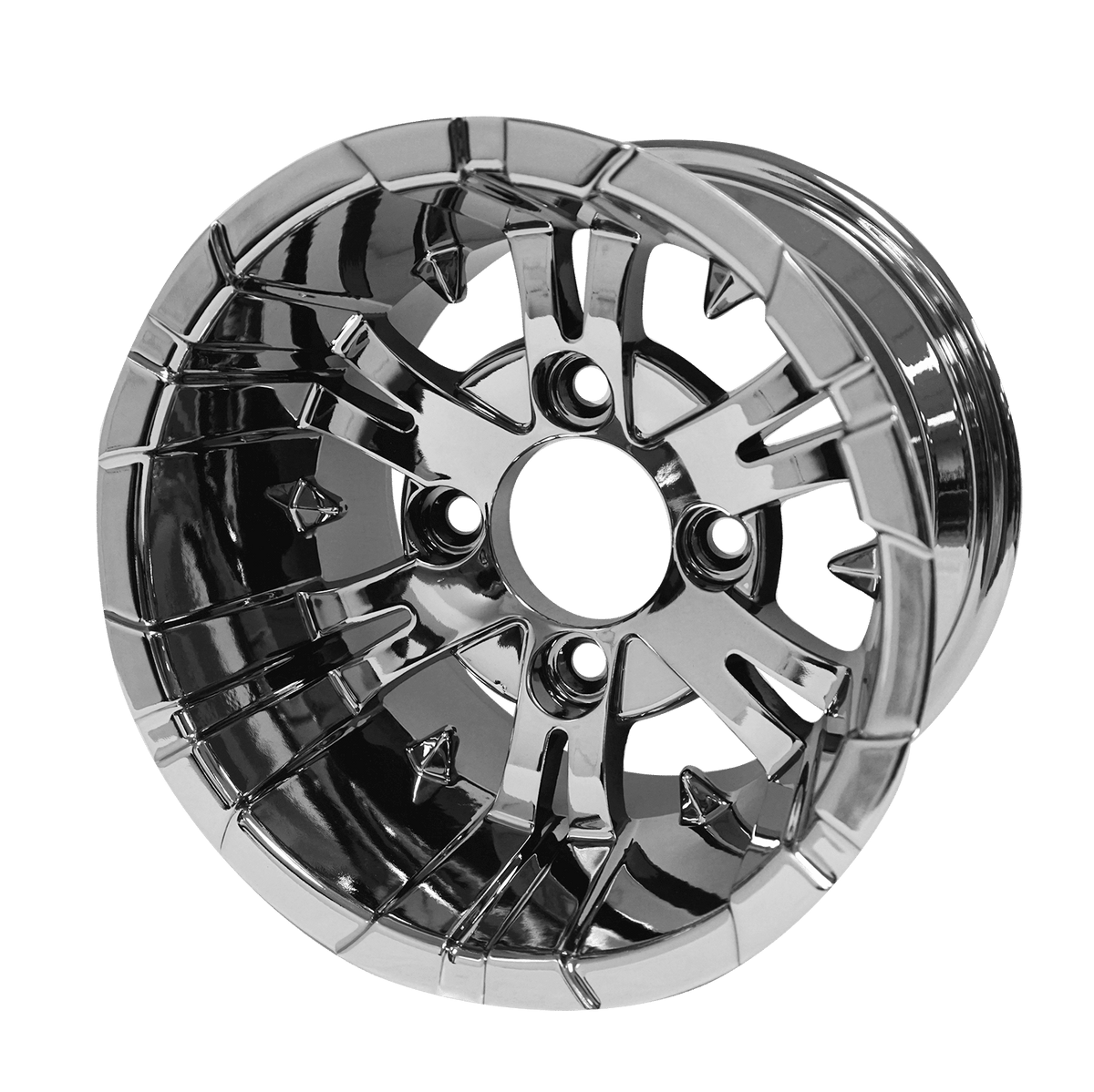 STEELENG 10-inch Vampire Chrome, Mounted Set of 4, part WH1020