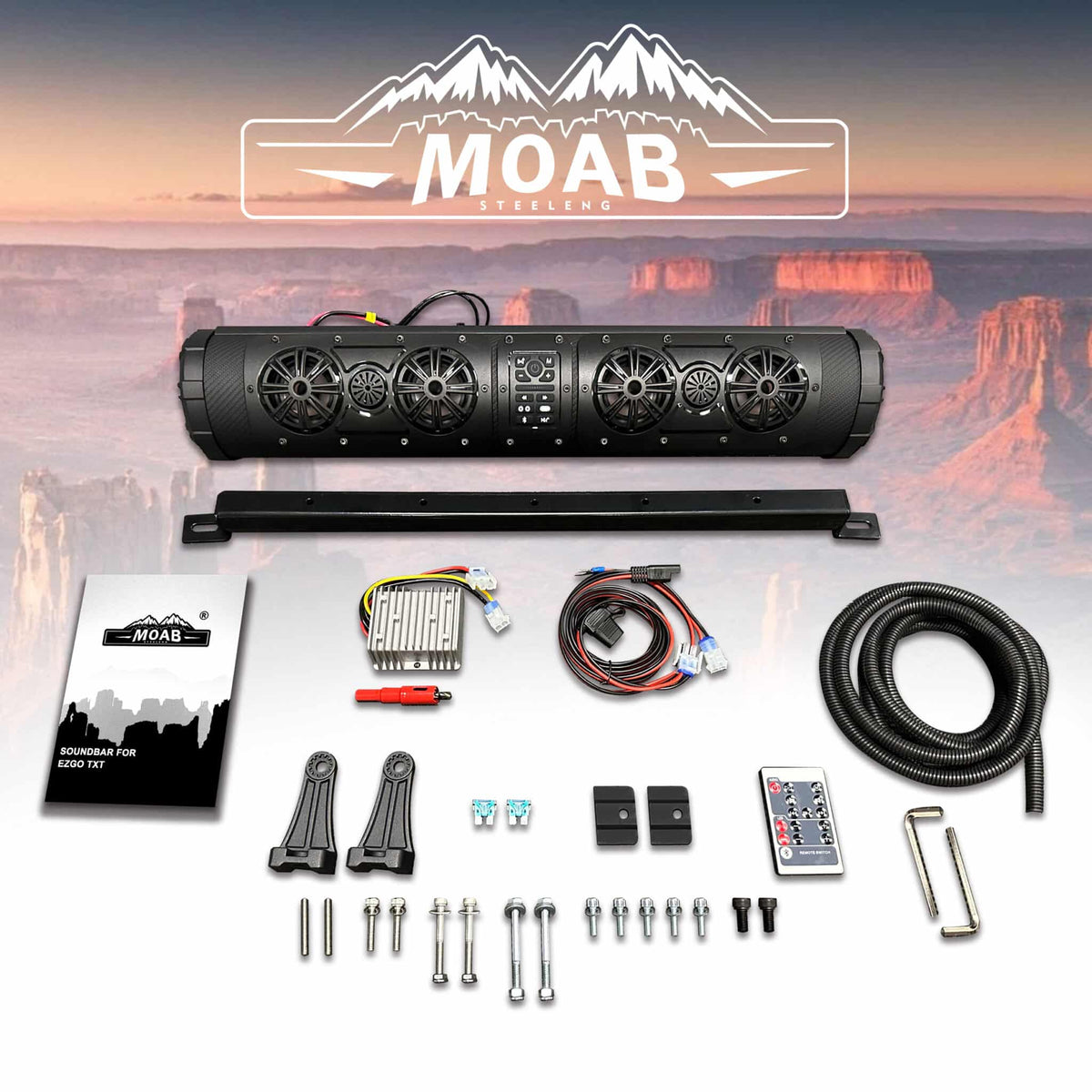 STEELENG MOAB DX800 Bluetooth LED Soundbar for EZGO TXT, part RATX01