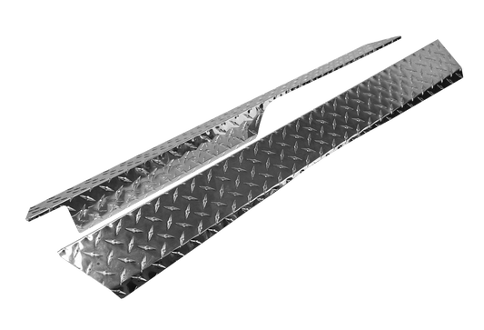 STEELENG Rocker Panels Polished Aluminum Diamond Plate for Yamaha G29 (Drive) (set of 2), part RPYM01