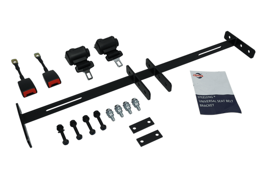 STEELENG Seat Belt Bar with two (2) Retractable Seat Belts, part SB0002
