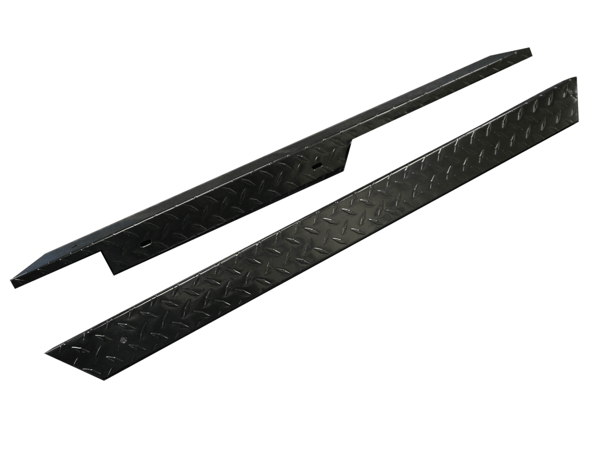STEELENG Rocker Panels Black Powder Coated Aluminum Diamond Plate for EZGO TXT (1996-2013) (set of 2), part RPTX02