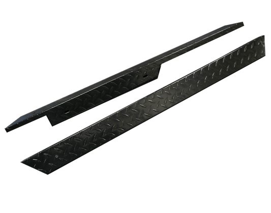 STEELENG Rocker Panels Black Powder Coated Aluminum Diamond Plate for EZGO TXT (1996-2013) (set of 2), part RPTX02
