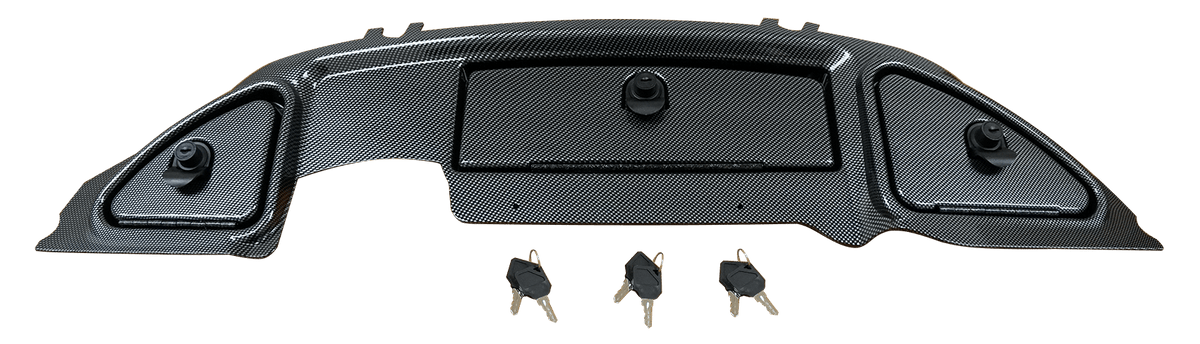 STEELENG Club Car Precedent Replacement Carbon Fiber Dashboard w/ Locking Glove Boxes (2004-2008), part DAPR02