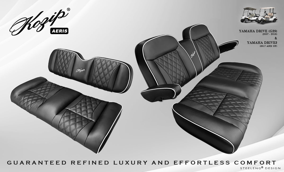 STEELENG Kozip (AERIS) Front and Rear Seat Cushion Set with NOMAD Yamaha — alternate view, part BNDL-SCYM07-SFYM10-SC0031