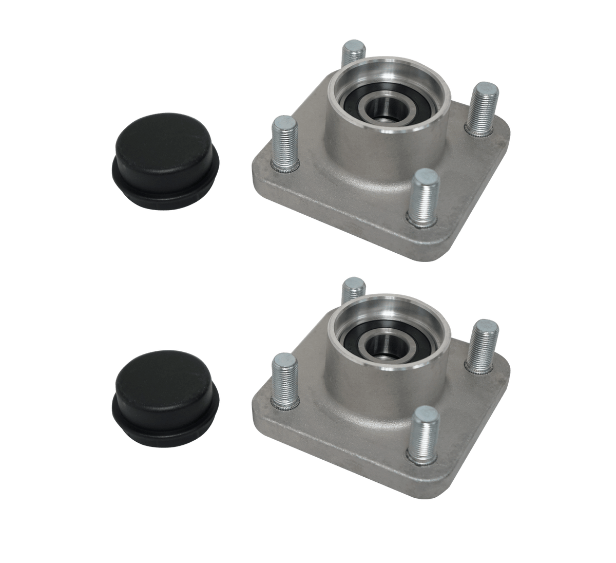 STEELENG Front Wheel Hub Kit w/Bearing Seals for Club Car DS (2003-up) & Club Car Precedent, part FHPR01