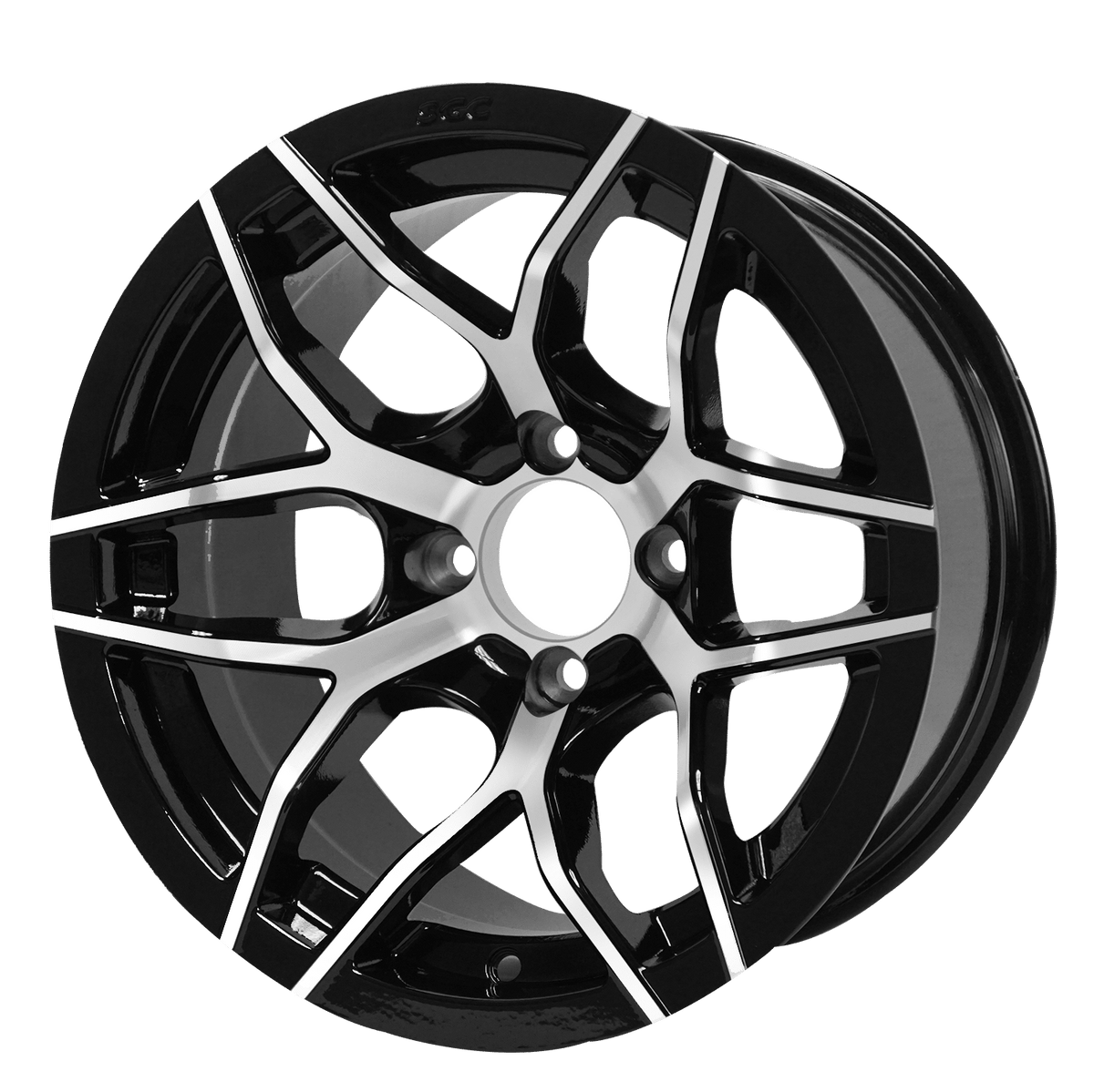 STEELENG 14-inch Rally Machined/Black, Mounted Set of 4, part WH1426