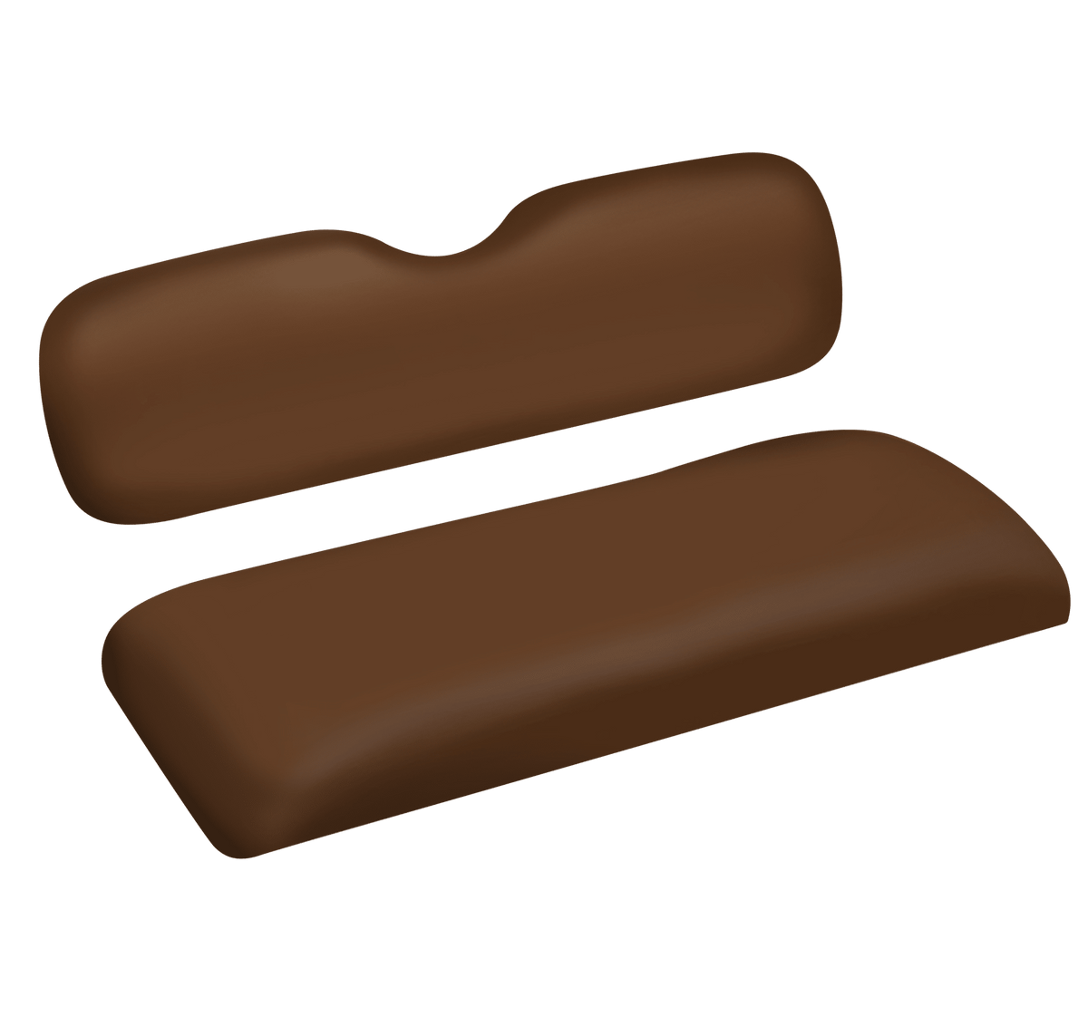 STEELENG NOMAD Rear Flip Seat, Club Car DS (1982-2000.5) with Brown Cushion Set, part BNDL-SFDS08-SC0029