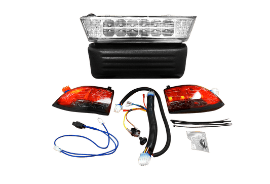 STEELENG LED Light Kit for Club Car Precedent, 12 Volt with Light Harness, part BNDL-LIPR01-LHPR01