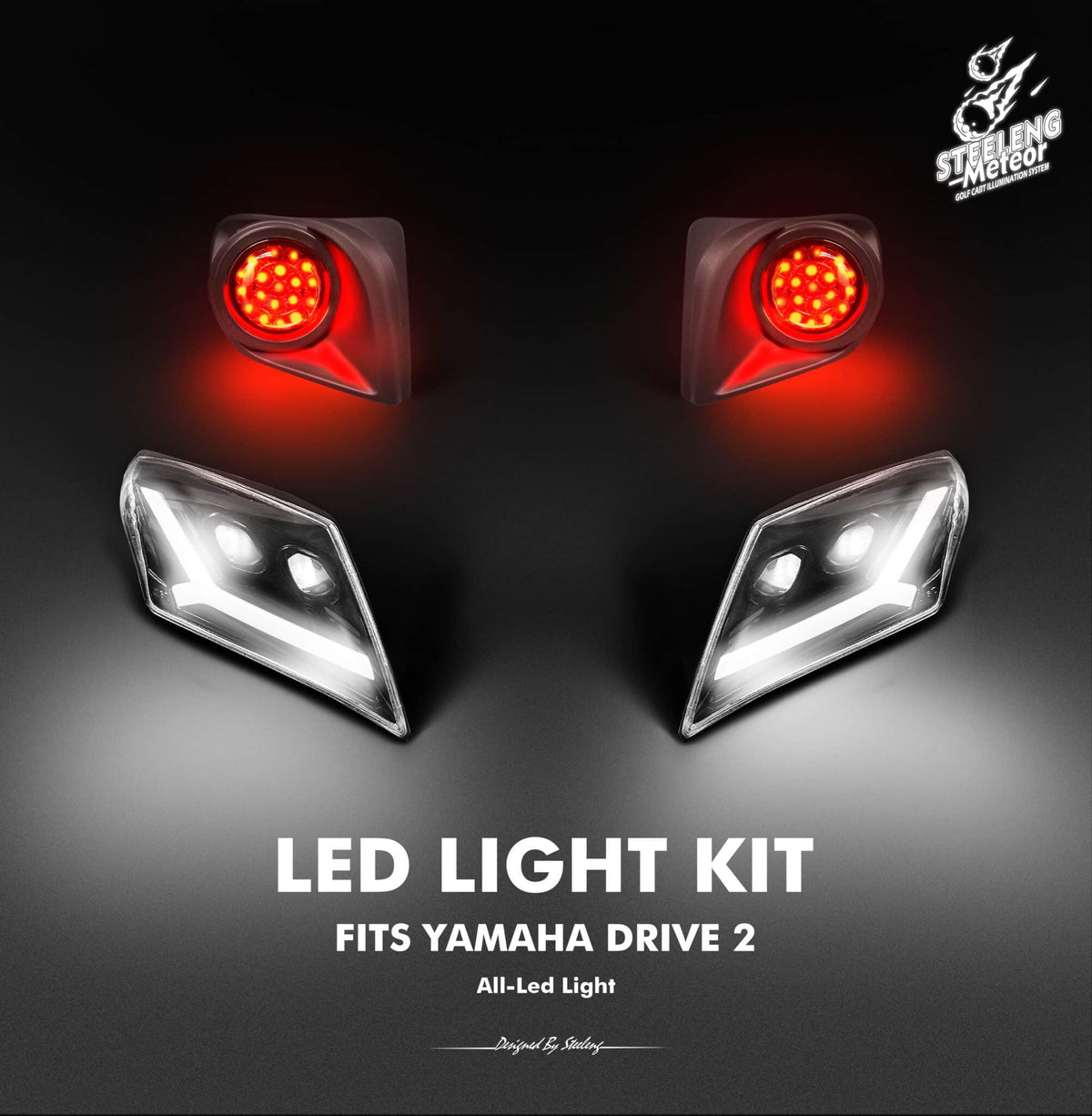 STEELENG Meteor LED BASIC Light Kit for Yamaha Drive 2 (12 Volt) — alternate view, part LIYM07
