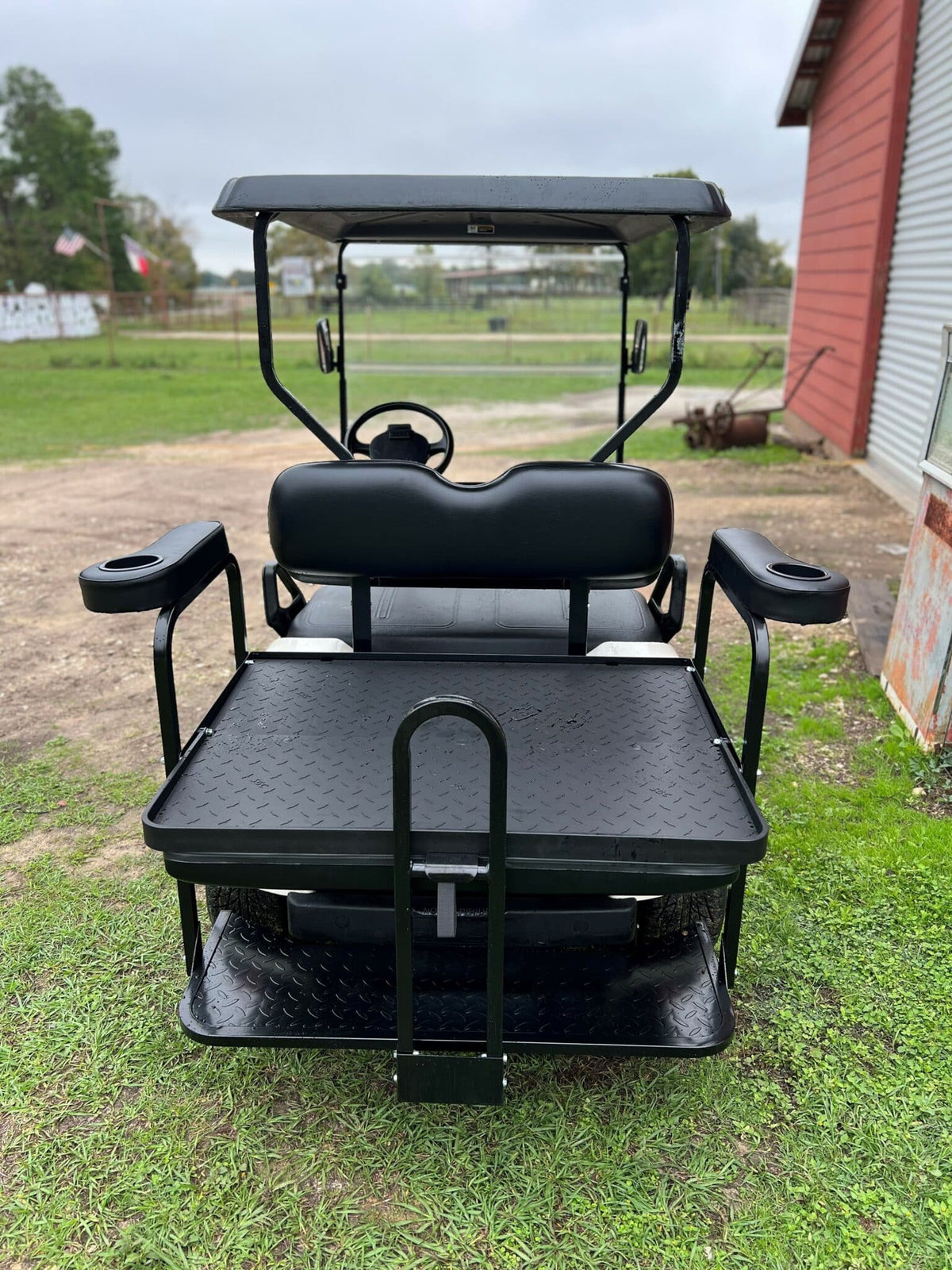 STEELENG NOMAD Rear Flip Seat Frame (only) for EZGO TXT with Freedom with Valor, part SFTX09