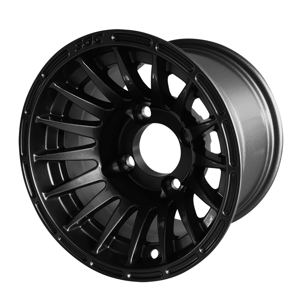 STEELENG 10-inch Medusa Glossy Black, Mounted Set of 4, part WH1027