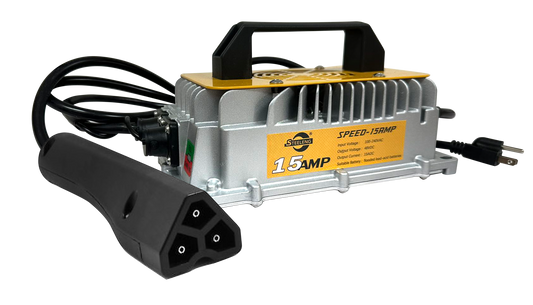 STEELENG 48V Charger EZGO TXT and RXV 15AMP, part CHEZ01