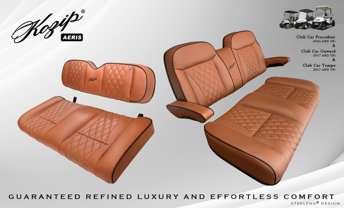 STEELENG Kozip (AERIS) Front and Rear Seat Cushion Set with NOMAD Seat — alternate view, part BNDL-SCPR33-SFPR09-SC0032