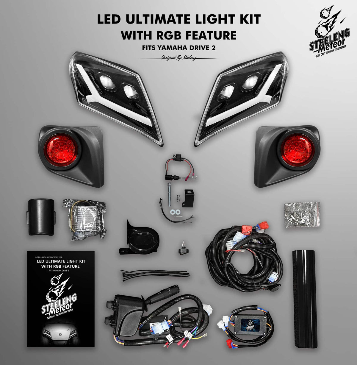 STEELENG Meteor LED ULTIMATE Light Kit for Yamaha Drive 2 (12 Volt), part LIYM09