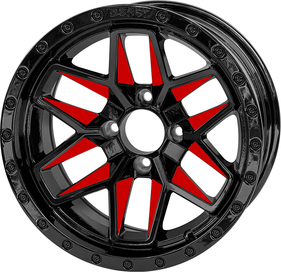 STEELENG 14-inch Red Widow, Mounted Set of 4, part WH1433