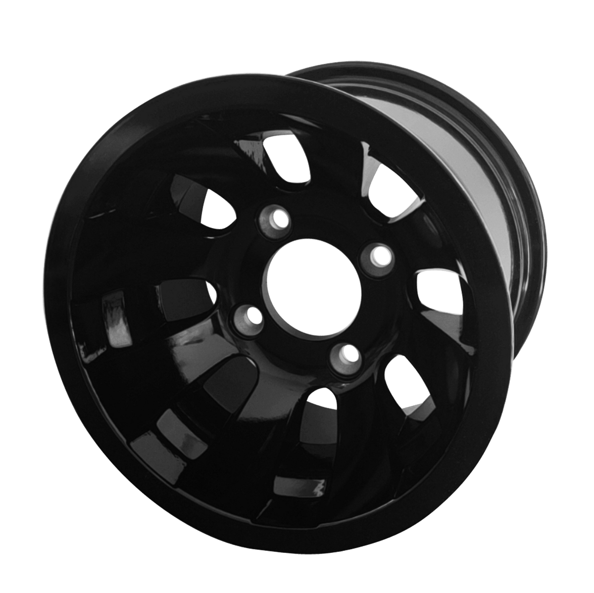 STEELENG 10-inch Revolver Glossy Black, Mounted Set of 4, part WH1029