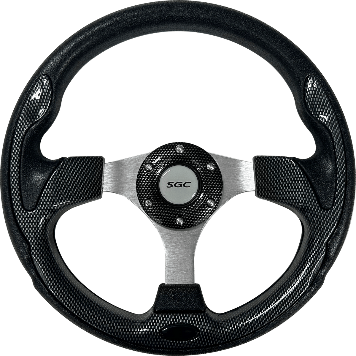 STEELENG SW06 STEERING WHEEL, Sporty, Carbon Fiber with Steering Wheel Adaptor for Club Car Precedent