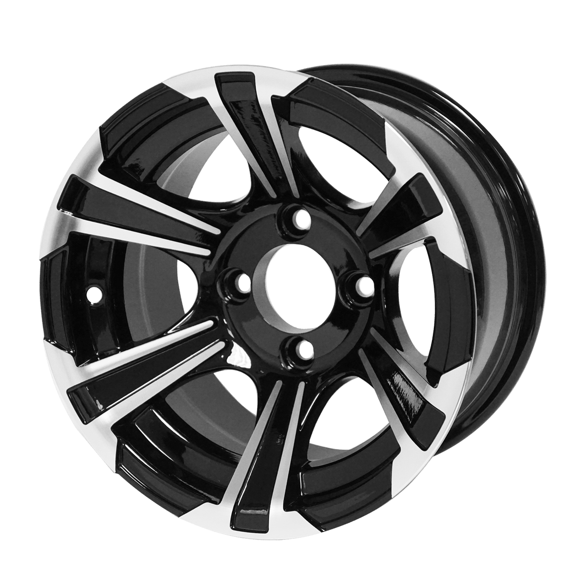 STEELENG 12-inch Blade Machined/Black, Mounted Set of 4, part WH1201