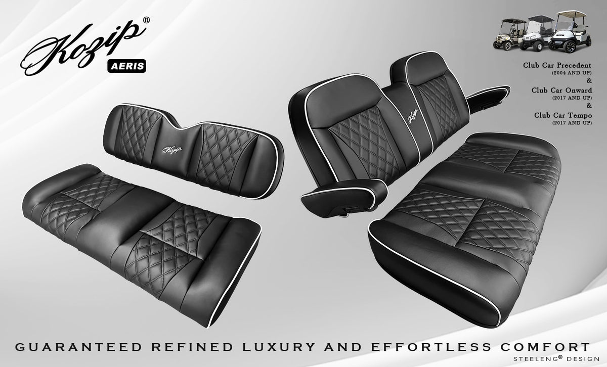 STEELENG Kozip (AERIS) Front and Rear Seat Cushion Set with NOMAD Seat — alternate view, part BNDL-SCPR31-SFPR10-SC0031
