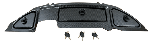 STEELENG Club Car Precedent Replacement Carbon Fiber Dashboard w/ Locking Glove Boxes (2008-up), part DAPR01