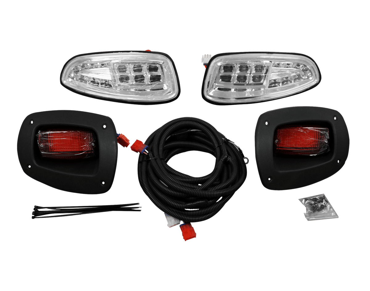 STEELENG LED Light Kit for EZGO RXV (2007-2015) 12 volt with Deluxe Light Kit, part BNDL-LIRX01-LIDX02