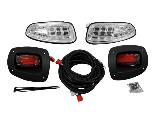 STEELENG LED Light Kit for EZGO RXV (2007-2015) 12 volt with Deluxe Light Kit, part BNDL-LIRX01-LIDX02