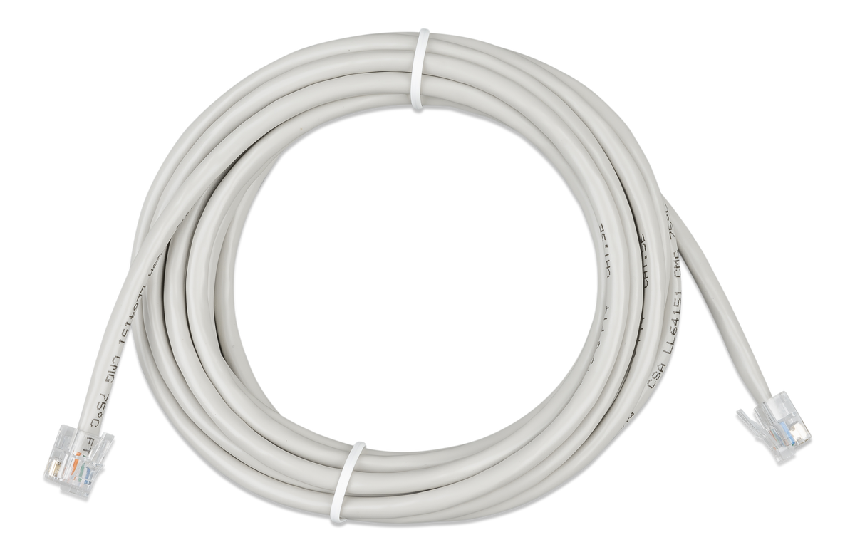 Victron RJ12 UTP Cable 5 m — Victron OEM alternate angle (SKU ASS030066050)