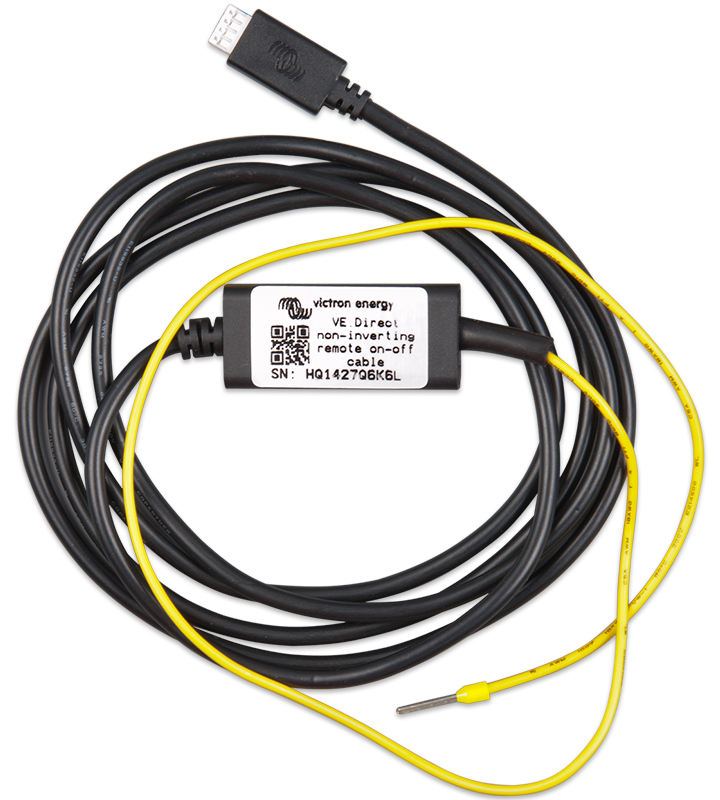 Victron VE.Direct non inverting remote on-off cable — Victron OEM alternate angle (SKU ASS030550320)