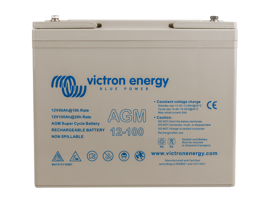 Victron 12V/220Ah AGM Deep Cycle Batt. — Victron OEM product photo (SKU BAT412201084)