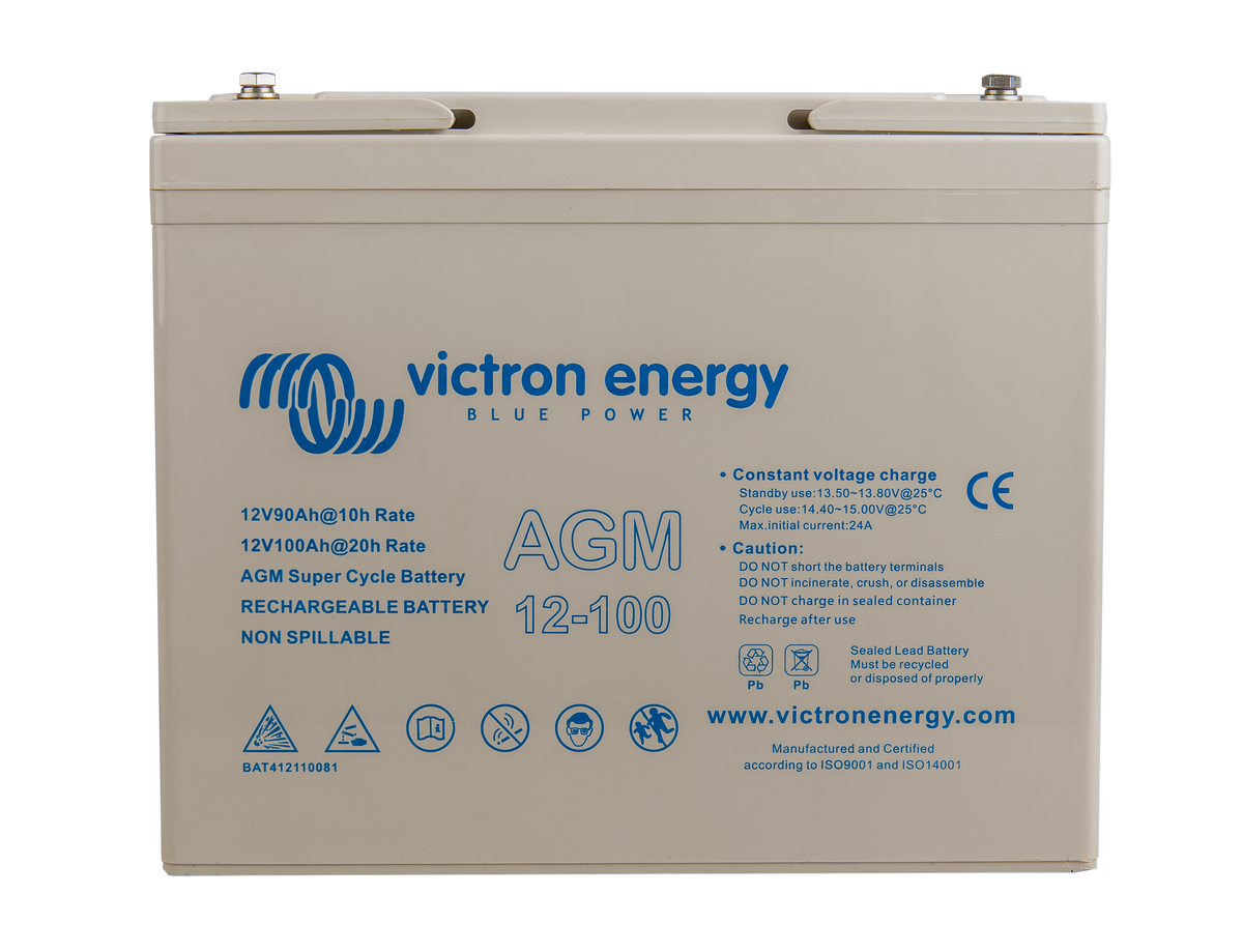 Victron 12V/38Ah AGM Deep Cycle Batt. — Victron OEM product photo (SKU BAT412350084)