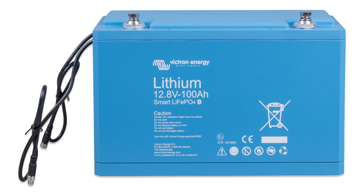 Victron LiFePO4 battery 12.8V/100Ah - Smart — Victron OEM product photo (SKU BAT512110610)
