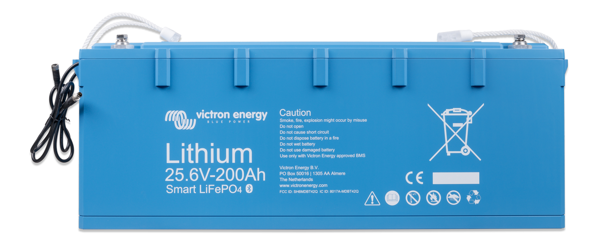 Victron LiFePO4 Battery 25.6V/200Ah - Smart-a — Victron OEM alternate angle (SKU BAT524120610)
