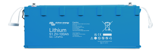 Victron LiFePO4 Battery 51.2V/100Ah NG — Victron OEM alternate angle (SKU BAT548110620)