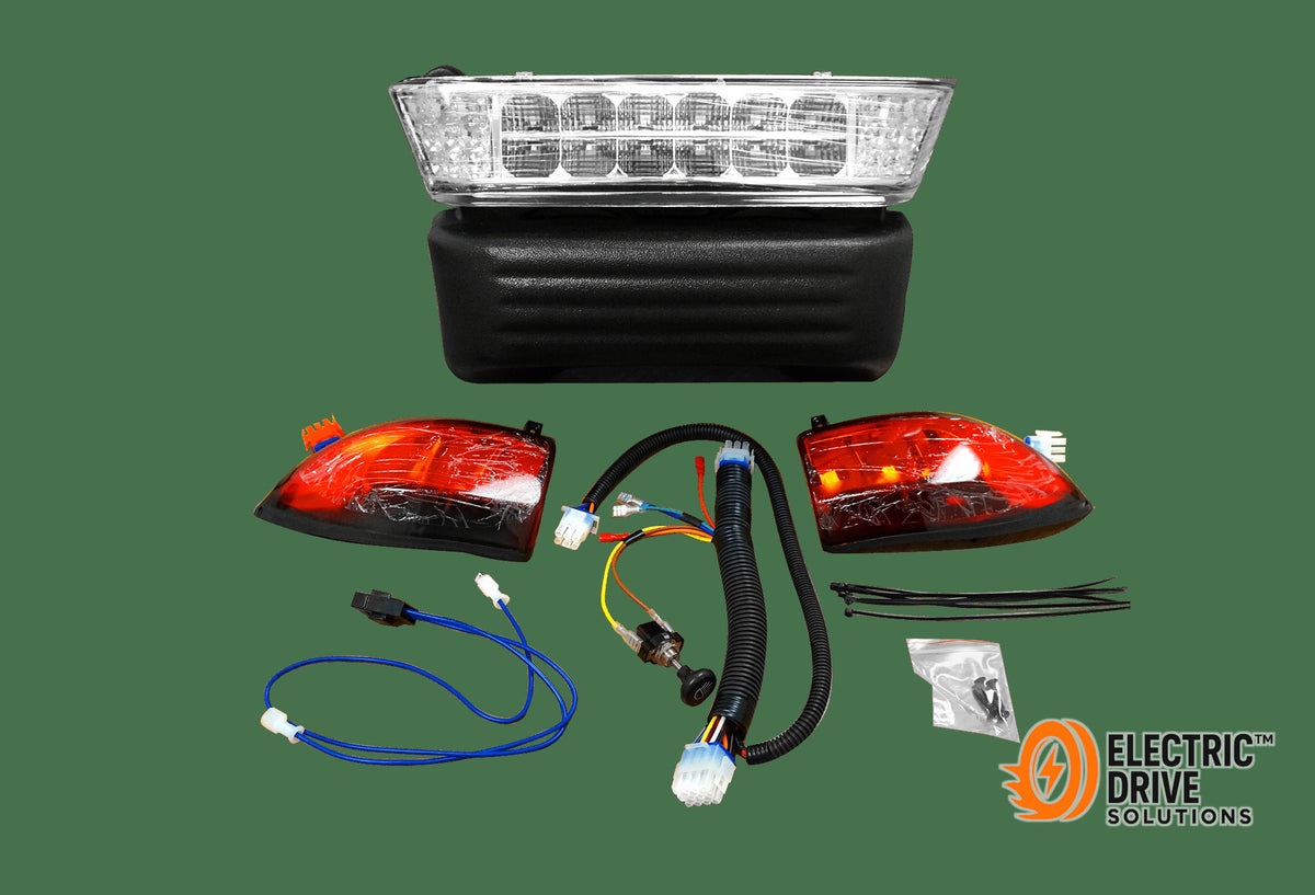 STEELENG LED Light Kit for Club Car Precedent, 12 Volt with Bucket Harness — Electric Drive Solutions