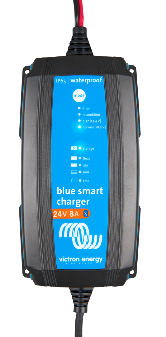 Victron Blue Smart IP65 Charger 24/8(1) 230V CEE 7/17 Retail — Victron OEM product photo (SKU BPC240832064R)