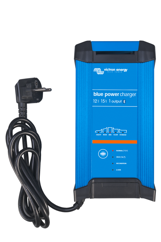 Victron Blue Smart IP22 Charger 12/15(1) 230V AU/NZ — Victron OEM product photo (SKU BPC121542012)