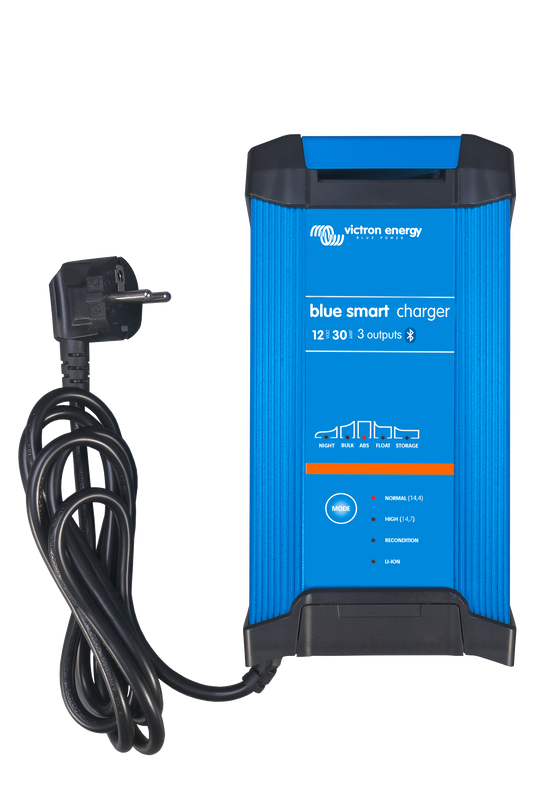 Victron Blue Smart IP22 Charger 12/30(3) 230V UK — Victron OEM product photo (SKU BPC123048022)