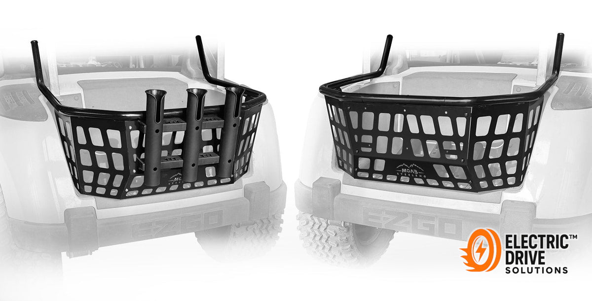 STEELENG Rear Cargo Basket for EZGO RXV — Electric Drive Solutions