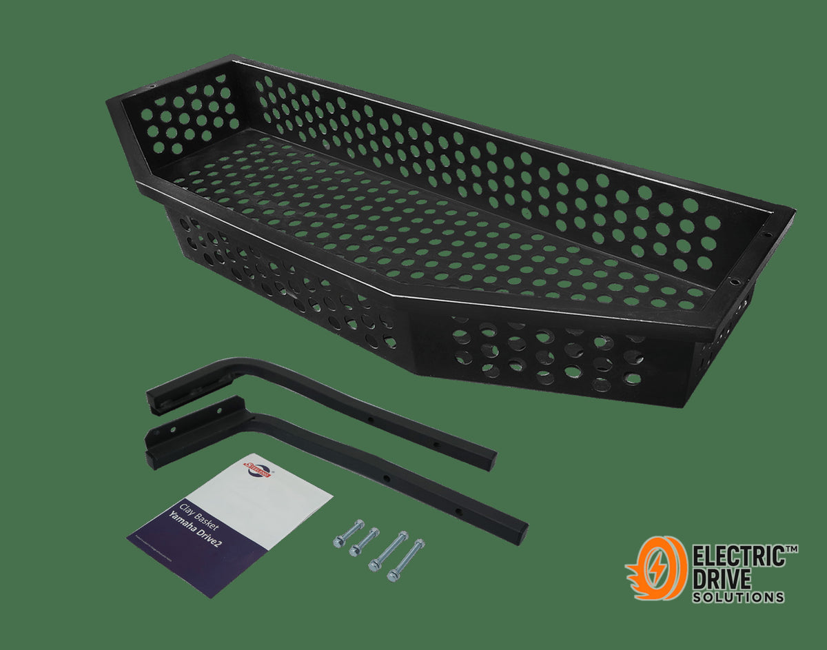 STEELENG Front Clay Basket (Cargo Basket) for Yamaha Drive 2 with Mounting Brackets — Electric Drive Solutions