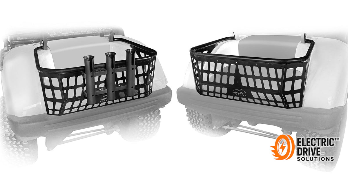 STEELENG Rear Cargo Basket for Yamaha G29 (Drive) — Electric Drive Solutions