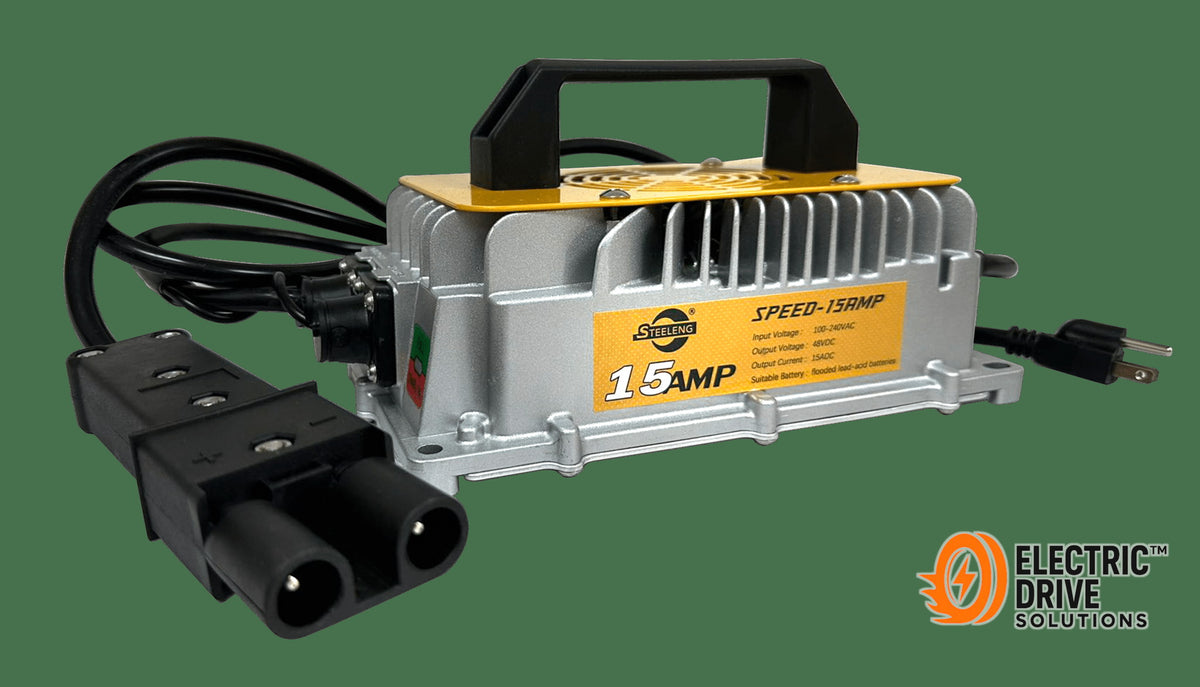 STEELENG 48V Charger Yamaha G14, G22 15AMP — Electric Drive Solutions