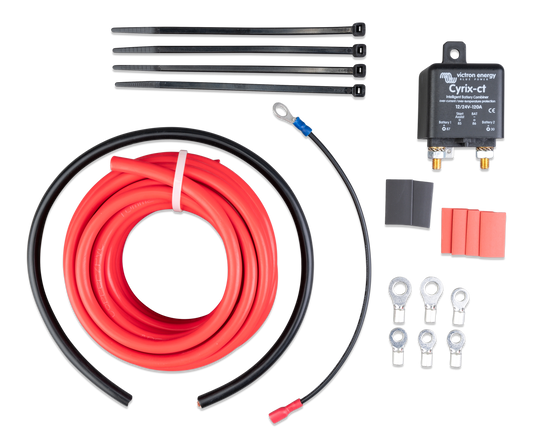 Victron Cyrix-ct 12/24V-120A Battery combiner kit — Victron OEM product photo (SKU CYR010120110R)