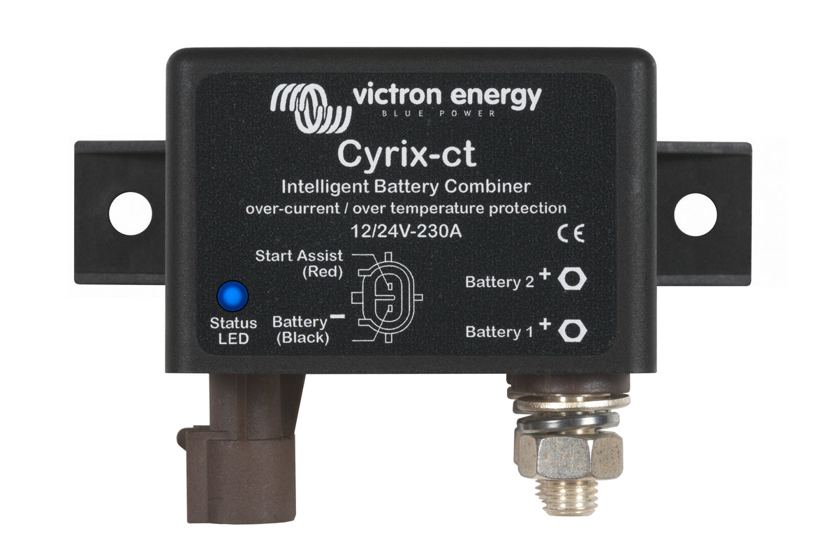 Victron Cyrix-ct 12/24V-230A intelligent combiner — Victron OEM product photo (SKU CYR010230010)