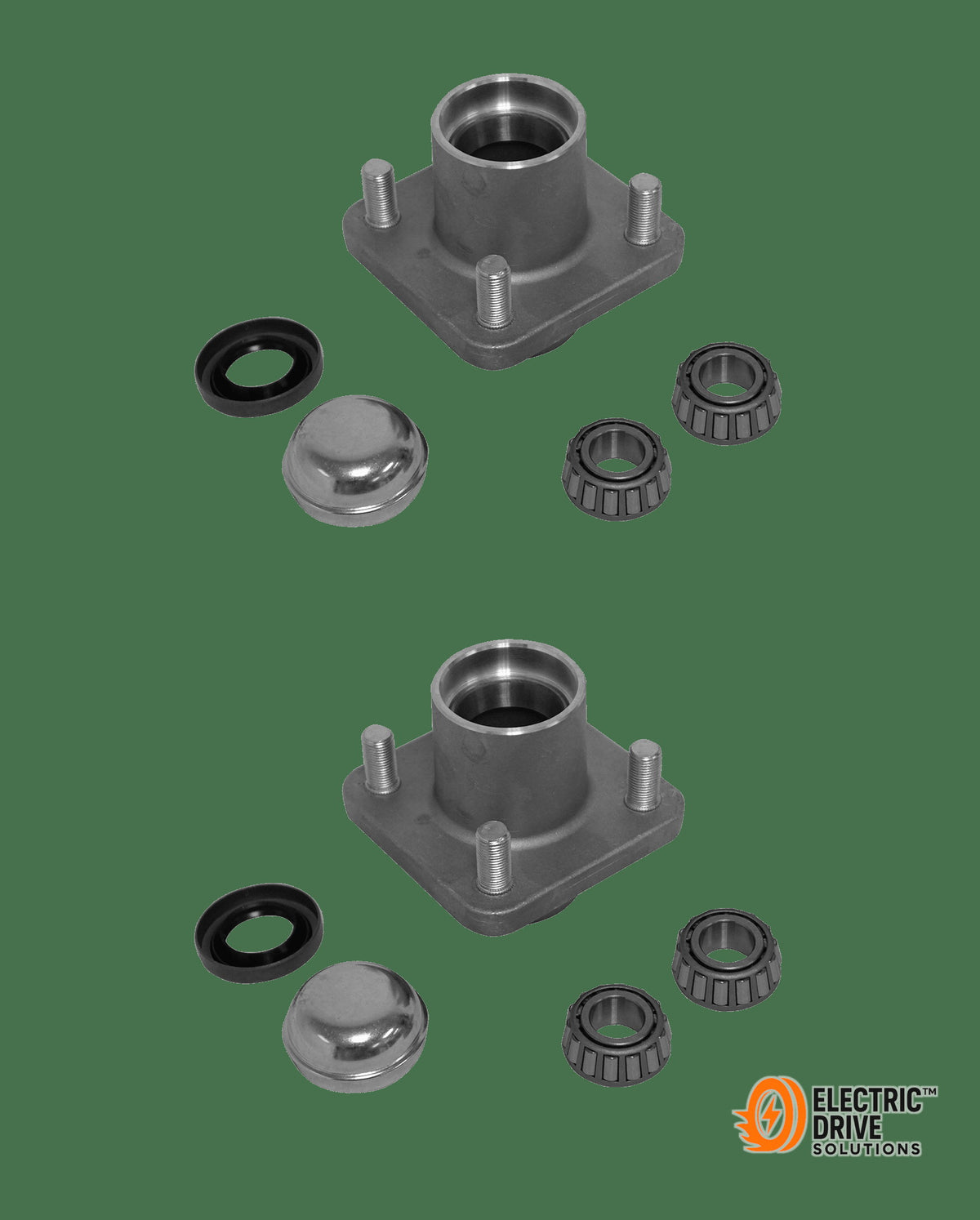 STEELENG Front Wheel Hub Kit w/Bearing Seals for Club Car DS (1982-2002) — Electric Drive Solutions