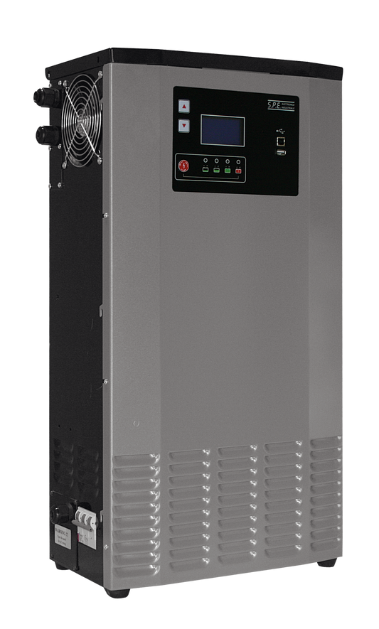 High frequency battery charger CEC fast charging lithium or lead acid 96V battery charger warehouse charger three phase 480Vac charger