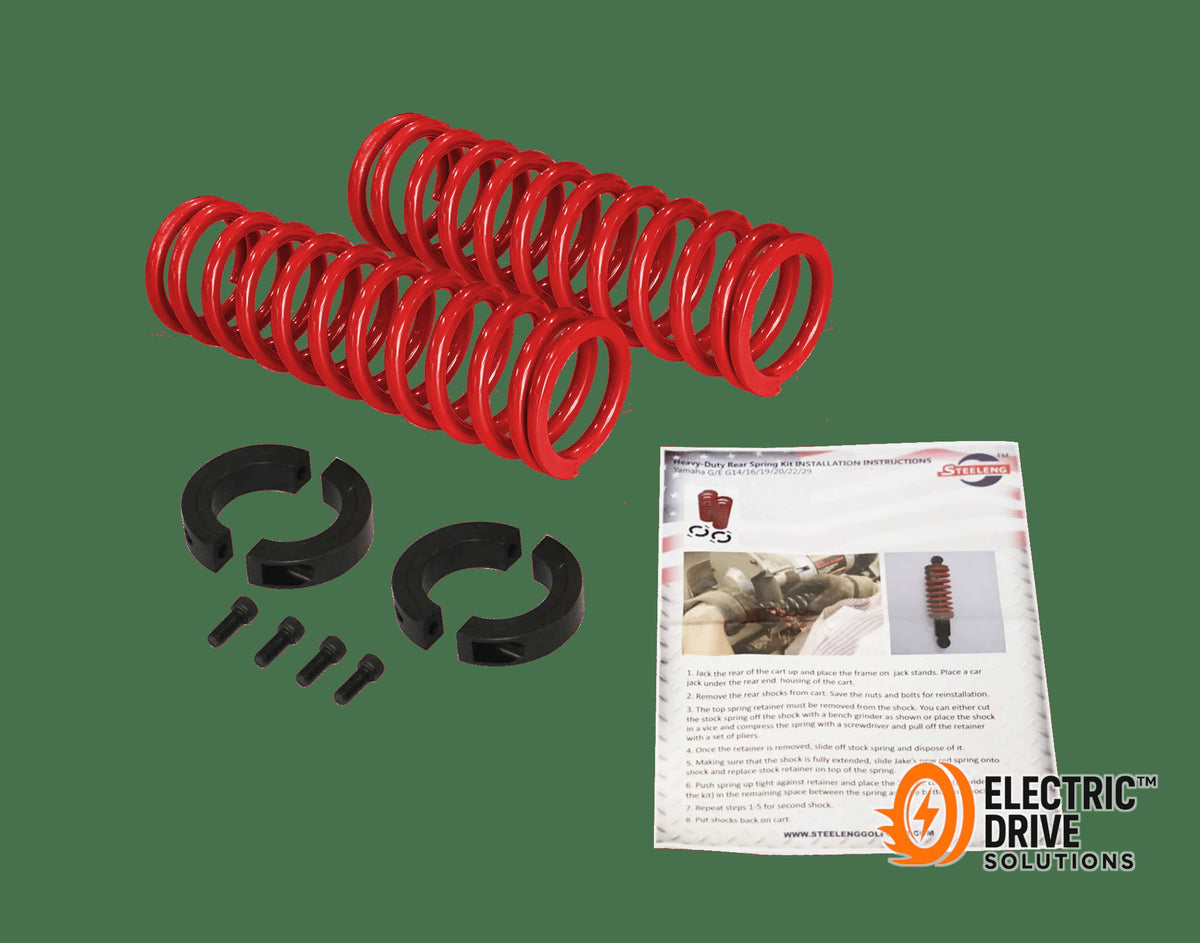 STEELENG Heavy Duty Rear Coil Springs for YAMAHA G14/ G16/ G19/ G22/ G29 (Drive) Golf Carts — Electric Drive Solutions