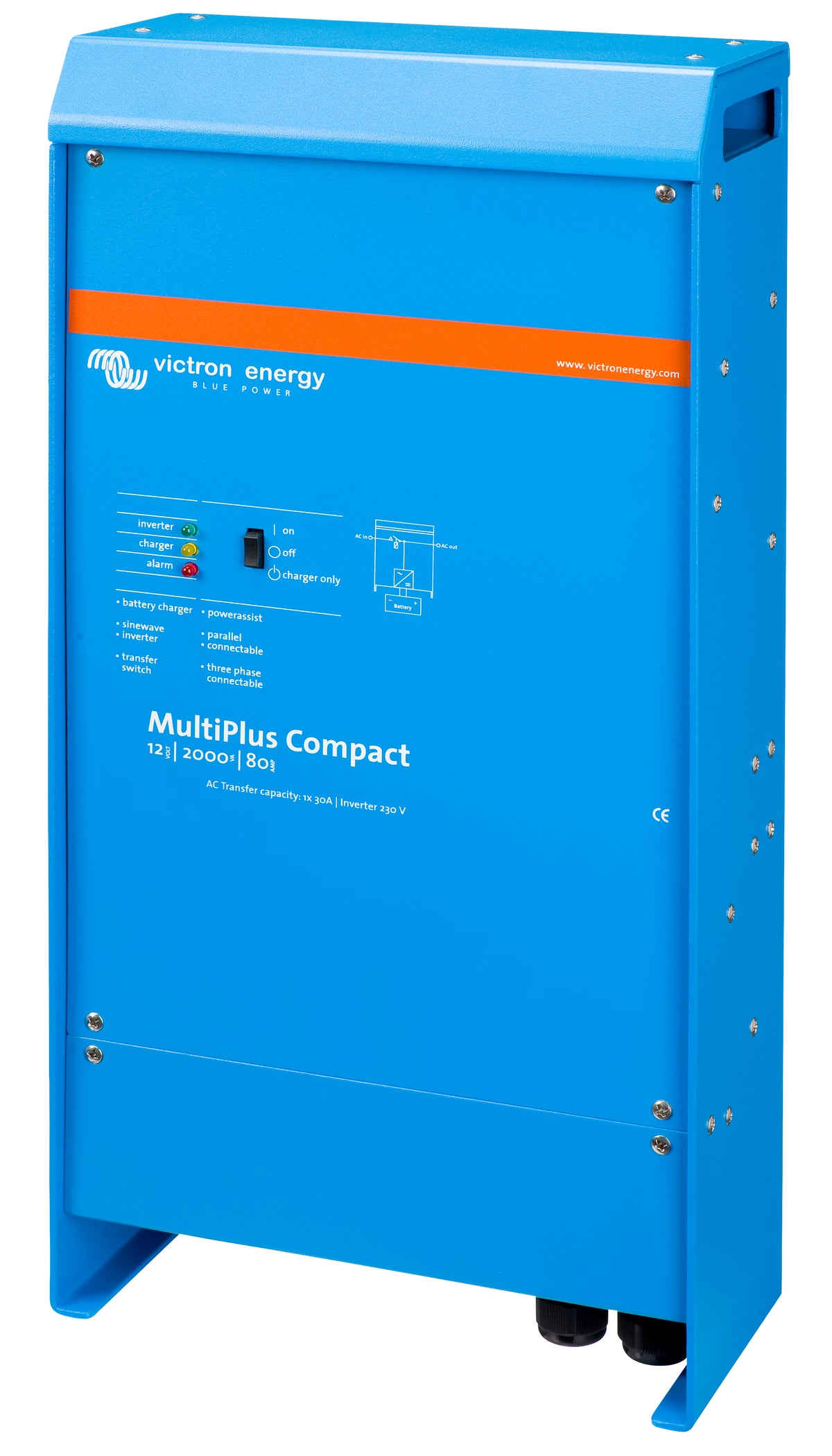 Victron MultiPlus Compact 120Vac 2000VA Output 24Vdc 50A DC Charger - Victron Energy