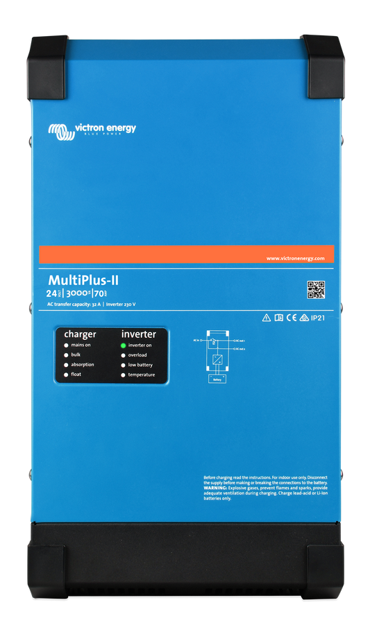Victron MultiPlus-II 120Vac 3000VA Output 24Vdc 70A DC Charger (UL 458) - Victron Energy